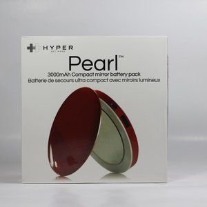 NEW Hyper Pearl Compact Mirror USB Battery, Red